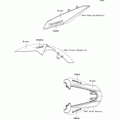 Схема вузла: Decals(brown)(eaf) для Kawasaki ZR1000 Z1000 ABS