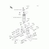 Схема вузла: Задня підвіска для Kawasaki ZX1000 Ninja ZX-10R