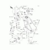 Схема вузла: Fuel tank(1/2) для Kawasaki KLX250 KLX250SF