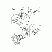 Схема узла: Задний тормоз для Kawasaki ZR800 Z800 ABS