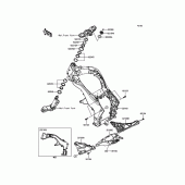 Схема вузла: Рама для Kawasaki ZR1000 Z1000 ABS