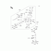 Схема узла: Clutch master cylinder для Kawasaki VN1500 Vulcan 1500 Classic