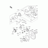 Схема вузла: Starter motor для Kawasaki KL650 KL650 Tengal