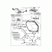 Схема вузла: Кофри для Kawasaki ZG1400 1400GTR ABS