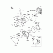 Схема узла: Engine cover(s) для Kawasaki KX450 KX450F