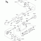 Схема вузла: Поворотники для Kawasaki VN800 Vulcan 800 Drifter