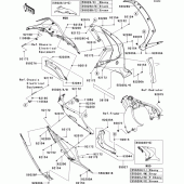 Схема вузла: Нижній обтічник для Kawasaki ZX1000 Ninja ZX-10R