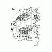 Схема узла: Картер двигателя для Kawasaki EX400 Ninja 400R ABS