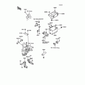Схема вузла: Батарейний відсік для Kawasaki ZG1000 1000GTR
