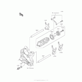 Схема вузла: Gear Change Drum/shift Fork(S) для Kawasaki ZR800 Z800