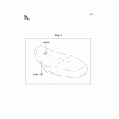 Схема вузла: Сидіння для Kawasaki EJ800 W800