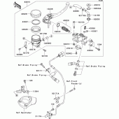 Схема узла: Передний тормозной цилиндр для Kawasaki ZX1400 ZZR1400 ABS