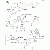 Схема вузла: Кермо & Пульт управління рульовим для Kawasaki EJ650 W650