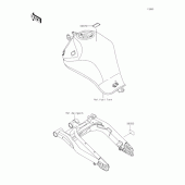 Схема вузла: Інформаційні наклейки для Kawasaki EX400 Ninja 400R