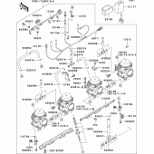 Схема вузла: Карбюратор(1/3) для Kawasaki ZR750 Zephyr