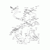 Схема узла: Выхлопная система (s) для Kawasaki KLE650 Versys 650 ABS