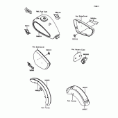 Схема вузла: Decals(bronze/red)(vn1500-a12) для Kawasaki VN1500 VN-15