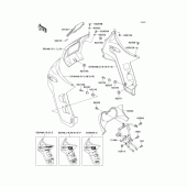 Схема вузла: Cowling(1/2) для Kawasaki KL650 Tengal