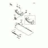 Схема вузла: Лапка гальма для Kawasaki KL250 KLR250