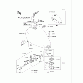 Схема вузла: Fuel tank(1/3)(vn750-a19) для Kawasaki VN750 Vulcan 750