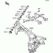 Схема вузла: Рама для Kawasaki ZG1000 1000GTR