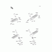 Схема узла: Подножки для Kawasaki ZX1100 GPZ1100