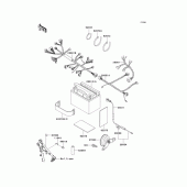 Схема узла: Электрооборудование для Kawasaki KL250 KLR250
