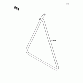 Схема вузла: Бічна підніжка для Kawasaki KX85 KX85-II