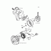 Схема вузла: Генератор для Kawasaki KLX125 KLX125