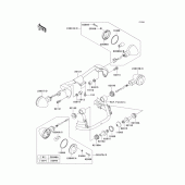 Схема вузла: Поворотники для Kawasaki VN800 Vulcan 800 Drifter