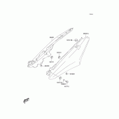 Схема вузла: Бічний обтічник для Kawasaki KLV1000