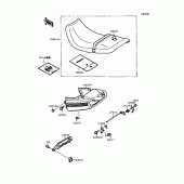 Схема узла: Сиденье для Kawasaki EX400 GPZ400S