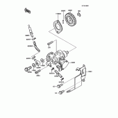 Схема вузла: Масляний насос для Kawasaki KMX125