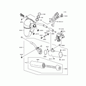 Схема вузла: Вихлопна система для Kawasaki KX85 KX85