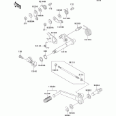 Схема узла: Переключатель передач для Kawasaki ZX1100 ZZ-R1100