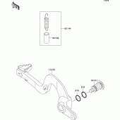 Схема вузла: Лапка гальма для Kawasaki KX250/KX252 KX250