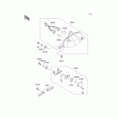 Схема вузла: Taillight(s) для Kawasaki ZX900 Ninja ZX-9R