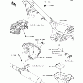 Схема вузла: Fuel injection для Kawasaki EJ800 W800