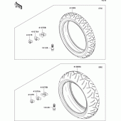 Схема вузла: Шини для Kawasaki ZX1400 ZZR1400 ABS