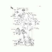 Схема вузла: Fuel tank(b7f/b8f) для Kawasaki KLE650 Versys 650