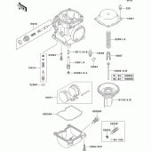 Схема вузла: Карбюратор parts(1/2) для Kawasaki ZR750 Zephyr