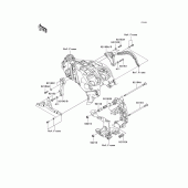 Схема вузла: Кріплення двигуна для Kawasaki ZG1400 Concours 14