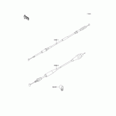 Схема узла: Тросики для Kawasaki KX125