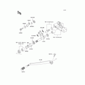 Схема вузла: Перемикач передач для Kawasaki EJ400 W400