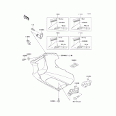 Схема вузла: Cowling lowers(1/2)(ex500-a4/a5) для Kawasaki EX500 GPZ500