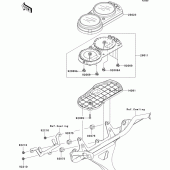 Схема узла: Meter(s) для Kawasaki ZX600 Ninja ZX-6R