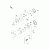 Схема узла: Масляный насос для Kawasaki KL250 KLR250