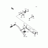 Схема вузла: Перемикач передач для Kawasaki VN900 Vulcan 900 Classic