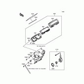 Схема узла: Приборная панель для Kawasaki KLX250 D-Tracker X
