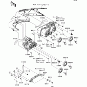 Схема вузла: Headlight(s) до Kawasaki ZX1400 ZZR1400 ABS